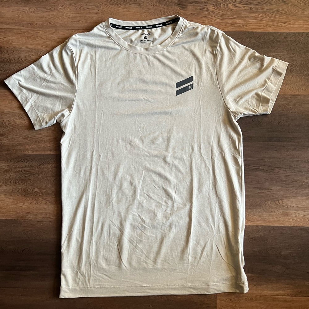 Men's Hurley Athletic Cream T-Shirt